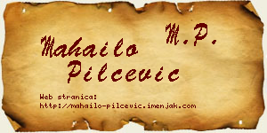 Mahailo Pilčević vizit kartica